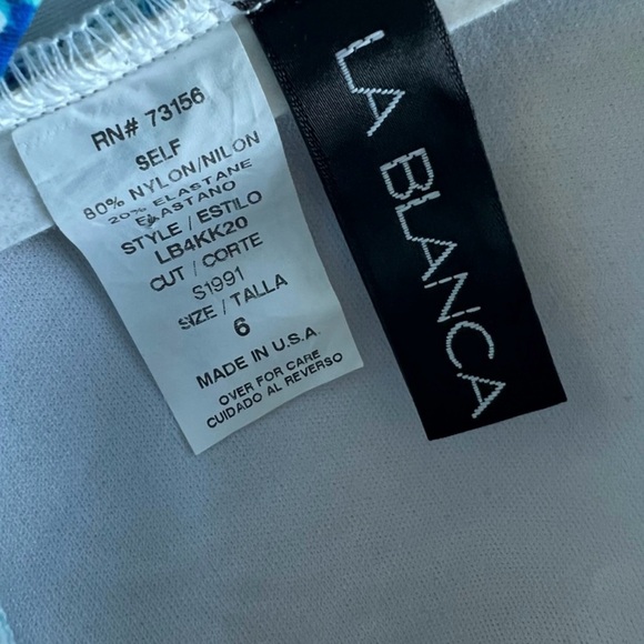 La Blanca One Piece Swimsuit Size 6 - Picture 9 of 11